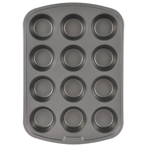 GoodCook Everyday 12-Cup Muffin Pan, Nonstick Steel