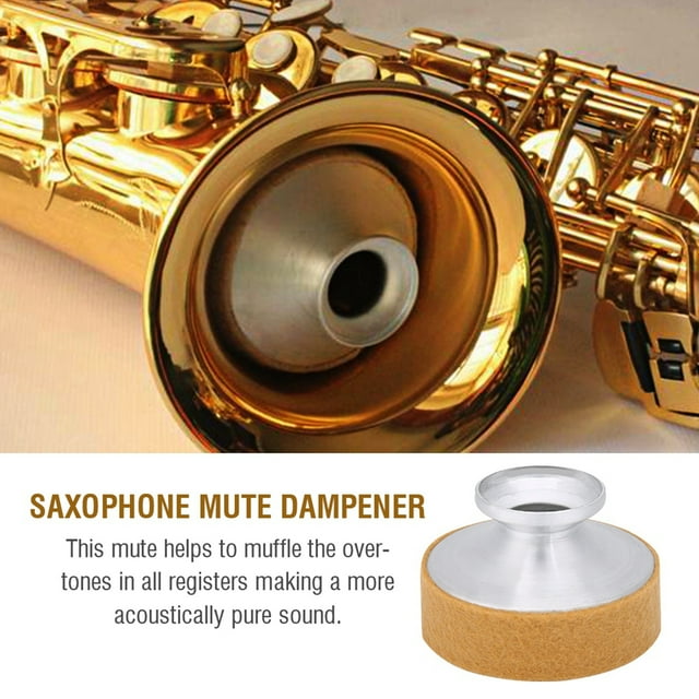 Amortiguador de Silencio para Saxofón de Aleación de Aluminio NikouMX Grado Profesional