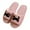 Pink, variant on XIMIN Kid Boys Girls Halloween Slippers Soft Sole Cute Spooky Slippers Black Cat Embroidery Open Toe Cozy Plush Shoes Slip On Footwear Indoor House Shoes