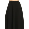 thumbnail image 6 of Women's Flared Lightweight Elastic Midi A-Line Skirt - Comfortable and Stylish, 6 of 7