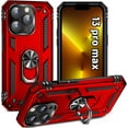 thumbnail image 6 of Sumao for iPhone 14  Case with Ring,Military Grade Shockproof Liquid Silicone Slim Phone Case-Red, 6 of 10