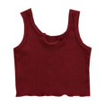 thumbnail image 2 of KAUOD Girl’s Sleeveless Crop Tank Top Cute Knit Casual Spaghetti Strap Camisole 2025 Girl Summer Cotton Cami Shirts Tops, 2 of 4