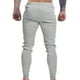 thumbnail image 5 of Pantalones largos para hombre, color a juego, bolsillos, cremallera, cuerda, pantalones casuales, pantalones para hombre, 5 of 5