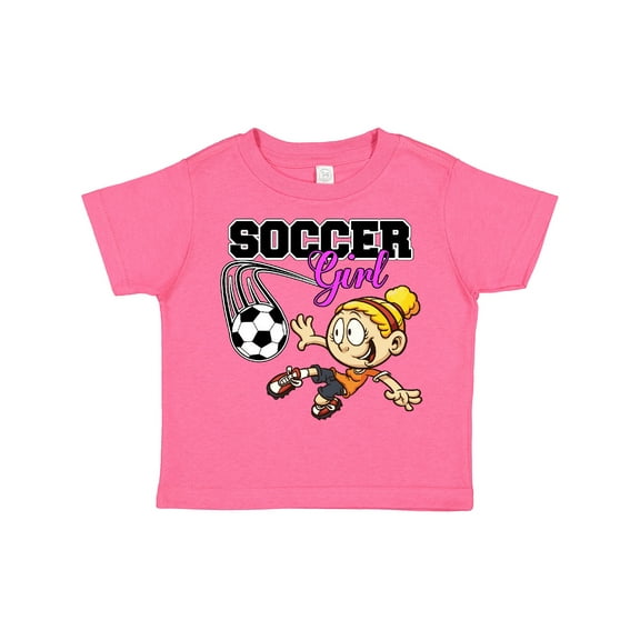 Inktastic Soccer Girl Girls Toddler T-Shirt