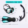 thumbnail image 5 of Equipo Completo de Snorkel, Máscara Panorámica de Gran Ángulo con Tubo de Respiro y Aletas, Accesorio para Buceo Recreativo en Aguas Poco Profundas, 5 of 5