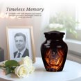 thumbnail image 6 of Music Cremation Urns For Human Ashes Adult Male Small - brown Mini Urns For Male And Female - black Urn For Human Ashes - Small Keepsake Urns For Ashes Adult Mother, 3 Inch, 6 of 7