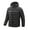 Black, variant on Men's Puffer Jacket Quilt Lined Thermal Coat Insulated Men's Hiking Golf Running Jacket Winter Windbreaker Down Coat