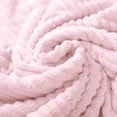 thumbnail image 5 of Pink Coral Fleece Towel Quick Drying Absorbent Face Bath Hair Towel For Men Women Soft Striped Design Lightweight Compact Size 60X30Cm 23.6X11.8In 0.15Lb, 5 of 7