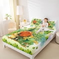 thumbnail image 4 of Feelyou Cartoon Gnome Kids Twin Sheet Sets, Lucky Spring Shamrock Bedding, 3-Piece, 4 of 7