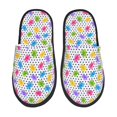 thumbnail image 1 of Fotbe Bear And Polka Dot Pantuflas Peludas para Mujer con Estampado, Zapatillas de Peluche, Zapatos de Invierno para Casa, Uso Interior y Exterior-Large, 1 of 8