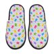 thumbnail image 1 of Balery Bear And Polka Dot Pantuflas de Casa de Felpa Silenciosas con Diseño Estampado, Zapatillas Cómodas Antideslizantes de Algodón para Interior-Large, 1 of 8