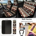 thumbnail image 2 of KUIFORTI Ethnic Style 15 PCS Car Seat Cover Set Car Seat Cover Steering Wheel Cover Seat belt Cover Pad Car Cup Coasters Car Garbage Bag Air Vent Storage Bag Rear View Mirror Cover Keychain, 2 of 6