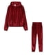 thumbnail image 1 of Otoño e invierno nueva ropa de mujer color sólido dorado con capucha manga larga traje casual, 1 of 5