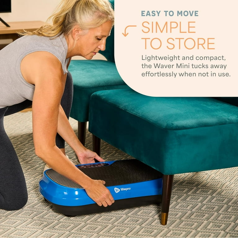 LifePro Waver Mini Vibration Plate  Whole Body Vibration Platform, Used  Like New, Accessories Included