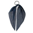 thumbnail image 4 of Unique Bargains 1 Pc Solid Triangle Ribbon Hair Elastic Band Navy Blue, 4 of 5