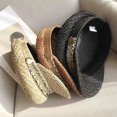 thumbnail image 2 of YooGuoGuo Summer Newsboy Hats for Women Mesh Croche Straw Visor Berets Fiddler Cap Stylish Beach Paperboy Hat, 2 of 4