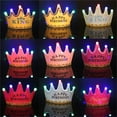 thumbnail image 4 of xiaxaixu Children Birthday LED Crown Hat Princess King Happy Birthday Party Hat, 4 of 7