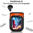 thumbnail image 2 of Auriculares ERAZERL NE20 con Traducción AI en Tiempo Real, Inalámbricos Bluetooth 6.0, Pantalla Táctil LCD, Soporte para Traducción en 148 Idiomas, Reproductor de Música y Llamadas, 2 of 9