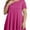 Fushia, variant on Womens Plus Size Short Sleeve Casual Summer Round Neck Shirts Tunics for Leggings