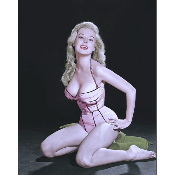 Betty Brosmer - Cushion Colorized Photo Print (8 x 10)