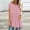 Pink womens top dressy casual, variant on Wycnly Womens Tops Dressy Casual Breathable Comfy Loose Fit Ladies Fashion Mid-Length Pullover Tunic Summer Short Sleeve Round Neck Tops Solid Blouse Khaki XL