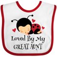 thumbnail image 3 of Inktastic Loved by My Great Aunt Boys or Girls Baby Bib, 3 of 4