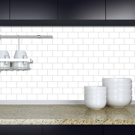 Thicker Design Peel and Stick Tile Backsplash, 12”×12”Stick on Backsplash for Kitchen, Self Adhesive Tile for Kitchen Backsplash and Bathroom(10 Sheets)