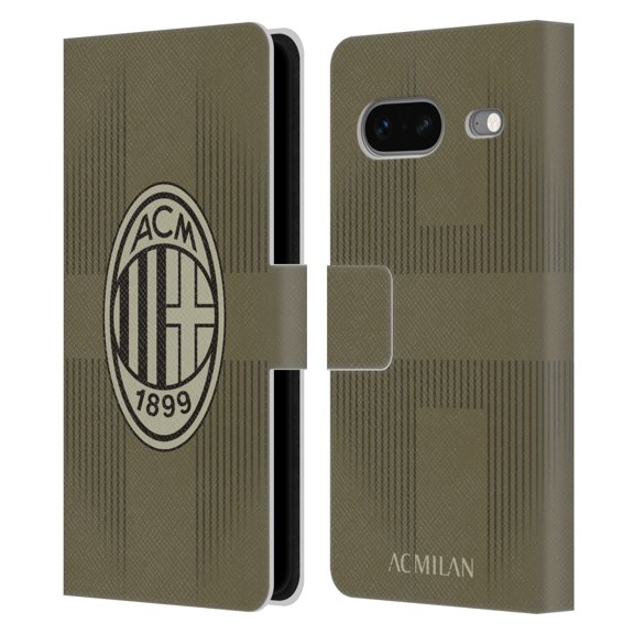Head Case Designs Officially Licensed AC Milan 2022/23 Third Kit Leather Book Wallet Case Cover Compatible with Google Pixel 7