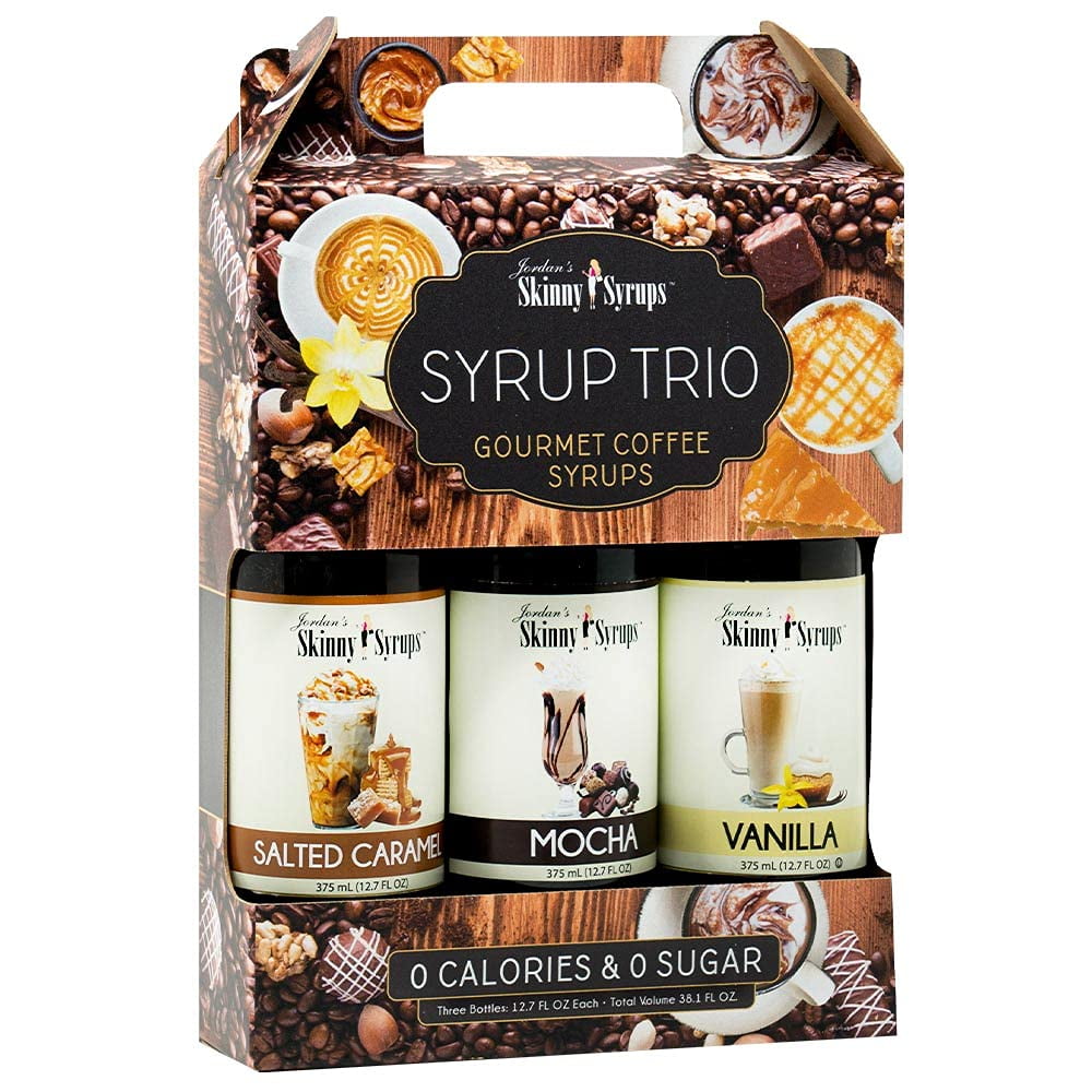 Jordan's Skinny Syrups, Classic Coffee Syrup Variety Pack Trio, Sugar Free, 12.7 Ounces (Pack of