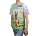 thumbnail image 4 of German Shepherd Hello Spring Time Flower Floral Nature All Over Print 3D Shirt Unisex Merch Alsatian Dog Lover Gifts - 02031, 4 of 6