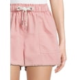 thumbnail image 4 of No Boundaries Juniors' Super High Rise Tie Front Shorts, 4 of 5