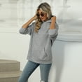 thumbnail image 2 of AELand Womens Long Sleeve Shirts Kangaroo Pocket Fashion Hoodies Fall Pullover Sweatshirts, S~XXL, 2 of 8