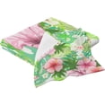 thumbnail image 2 of Tropical Plants and Flowers Towels Highly Absorbent Cotton Towels Set of 2, Premium Spa & Hotel Quality Quick Dry Towel Set 54 x 27 Inches Bathroom Towels, 2 of 7