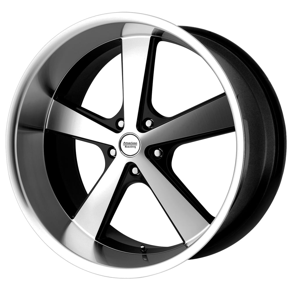 American Racing VN701 Nova 20x8.5 5x5" +0mm Black/Machined Wheel Rim 20" Inch
