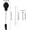 Black-1, variant on Turkey Baster Set, Food Grade with Marinade Needles & Cleaning Brush for BBQ Roasting