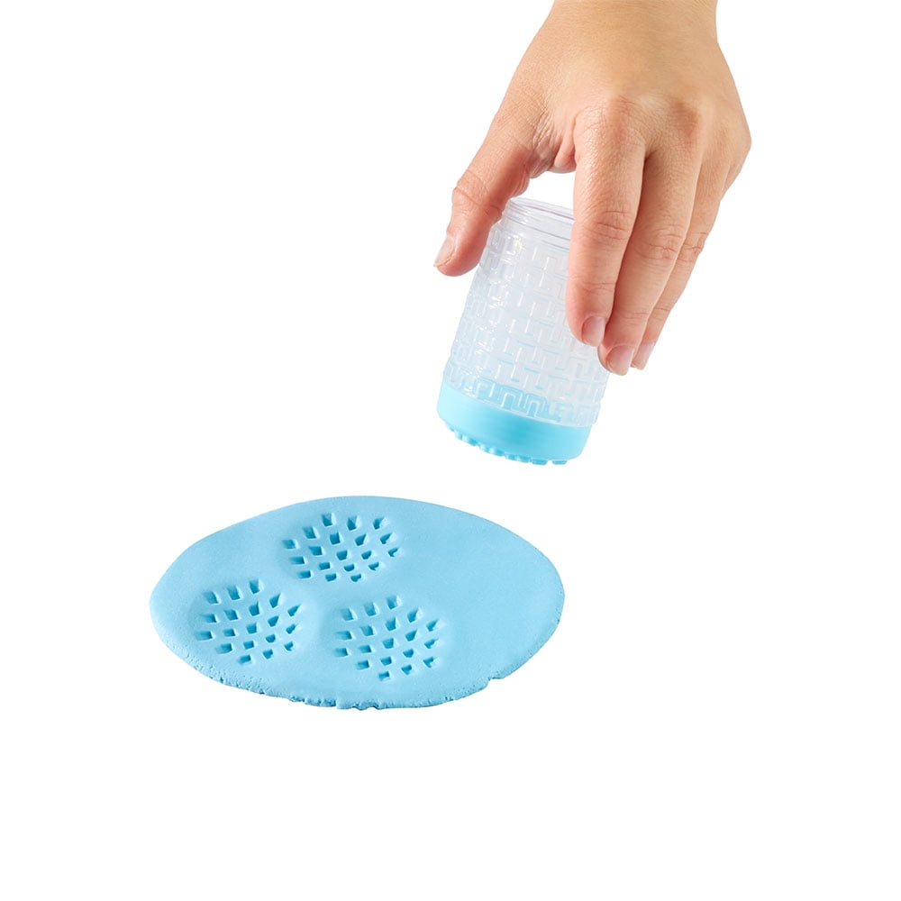 Wonder Factory Never Dry Dough & Sand Starter Set- Light Blue Dough + Orange Sand - Never Dries Out and Gluten Free