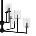 thumbnail image 4 of Hunter - Kerrison 12-light Natural Black Iron, Extra Large Chandelier, Dimmable, Candle Shaped, for Bedrooms, Kitchens, Dining, Living Rooms - 19530, 4 of 7