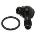 thumbnail image 1 of AN?6 Banjo Adapter to ORB?6 9/16 UNF Bolt Aluminium Low Height Precise Black Car Accessory, 1 of 5