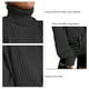 thumbnail image 2 of Suéter De Punto De Las Mujeres Suéter De Cuello Alto De Las Mujeres Suéter Casual De Las Mujeres Suéter De Las Mujeres Suéter De Hombro Caído Suéter De Punto Suéter De ANGGREK XL negro, 2 of 6