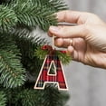 thumbnail image 7 of JeashCHAT Wooden Initial Letter Christmas Ornaments, Personalized Christmas Initial Ornaments with Red Berries Pinecones and Pine Needles, Christmas Tree Decorations Hanging Pendant, Xmas Gifts, 7 of 7