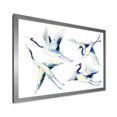 thumbnail image 2 of Designart 'Asian Crane Bird Impression II' Traditional Framed Art Print, 2 of 4