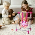 thumbnail image 5 of kjfeif Anxiety Relief Doll Toy , Accessories , Nursery Stroller Dining Chair Rocking Chair Swing for Dolls , Foldable & Lightweight Kids Baby Stroller Toy（Not Include Doll） , Collectible Toy, 5 of 7