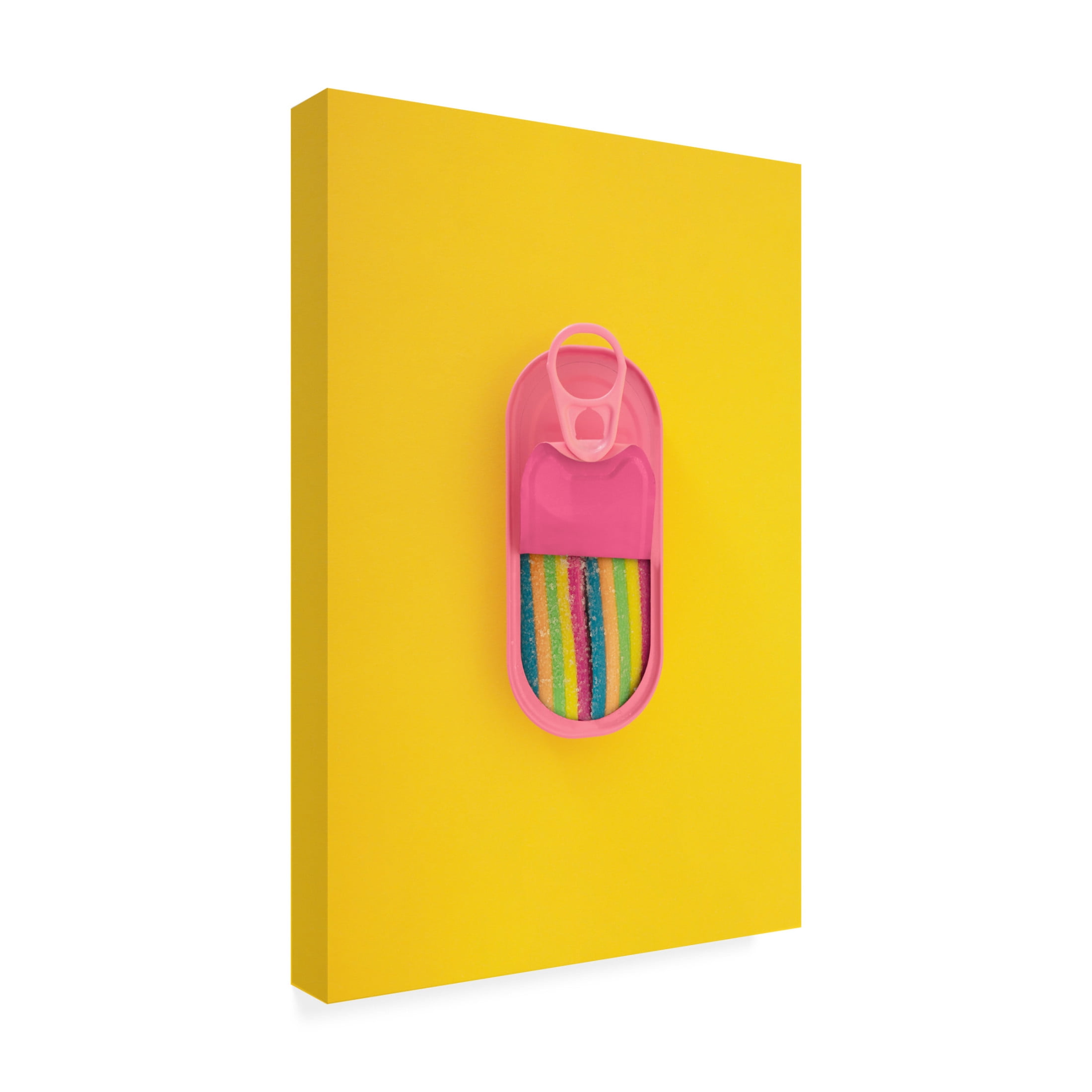 Canvas Wall Art - Julia Ramiro 'Canned Candy.1' Wall Art for Living Room, Bedroom, or Office D?cor by Trademark Fine Art - 12 x 19 Inches
