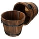thumbnail image 3 of 2 macetas de madera prácticas para suculentas, decoración del hogar y el jardín., 3 of 7