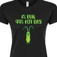 thumbnail image 3 of SpongeBob SquarePants - Plankton One Percent Evil - Juniors Fitted Graphic T-Shirt, 3 of 6