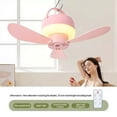 thumbnail image 3 of Portable Ceiling Fan with Light, Rechargeable Quiet Fan with Remote Control for Bedroom Bathroom Camping And Dorm Rooms, 3 of 7