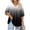 #A12-Black, variant on Womens Plus Size Tops 4x-5x Trendy 3/4 Sleeve Tunic Tops Gradient Graphic Tees V Neck T Shirts Pleat Hem Casual Womens Clothing 3XL,Navy