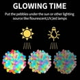 thumbnail image 4 of Glow in the Dark Garden Pebbles 600-Piece Luminous Night Guide Stones for Outdoor Path Yard Aquarium Landscaping Rechargeable Weatherproof Colorful Landscape Decor,Green, 4 of 5