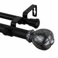 thumbnail image 2 of 48 in. - 84 in. 1 in. Supreme Double Curtain Rod Set in Clear Champagne, 2 of 4