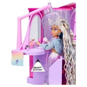 Mermaze Mermaidz™ Salon & Spa Playset with Lights, Bubble Wall, Working Shower, Bathtub, Beauty Station, and 19 Accessories